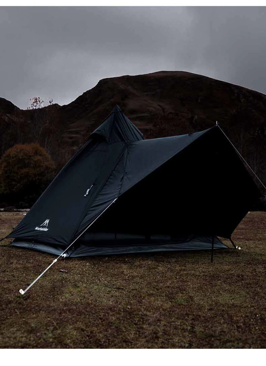 Cheap Goat Tents Luxury Waterproof Polyester Large Tents With Tarp Camping Spire Yurt High Quality Indian Pyramid Black Tent   